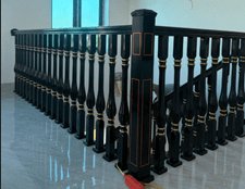 Cầu thang con tiện lục bình huyền kim